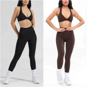 Women's High Waist Hip Lifting Yoga Pants Quick Dry Slim Fit Sports Leggings for Running & Outdoor Fitness