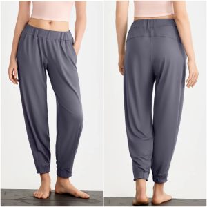 Ladies Loose Casual Fitness Pants, High Waist Quick Dry Breathable Sports Pants for Gym & Workout