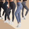 Ladies High Stretch Printed Yoga Tights Push-up Sport Pants for Workout & Exercise